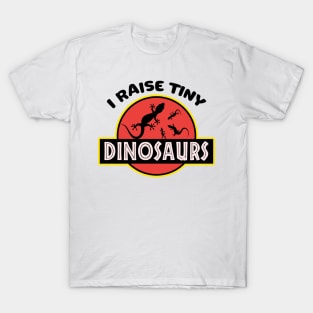 Lizard Gift I Raise Tiny Dinosaurs  bearded dragon T-Shirt